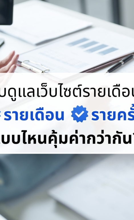 รับดูแลเว็บไซต์