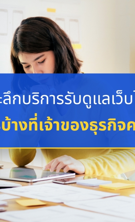 รับดูแลเว็บไซต์